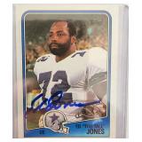 Signed 1980 Topps ED Too Tall Jones #266 NFL Card