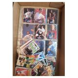 Box Full Unsearched VTG Cards Binder Pages & Loose