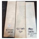 3 MLB Sets 86 & 88 Complete 87 Partial
