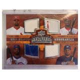 2008 UD Quad Jersey Pujols Griffey Fielder Lee