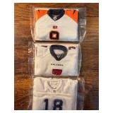 2005 UD Mini Jersey Series lot of 3- Moss,Vick,CP