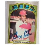 Signed 1972 Topps George Foster Card