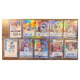 Prism and Contenders Auto Draft Pics lot of 10