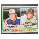 12 70s-80s Nolan Ryan Cards