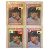 4 1985 Fleer Roger Clemons Rookie Cards