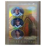 2000 Topps Gold Label Jones/Maddux/Jones