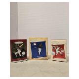 MLB Aaron Bonds Brett Ornament Lot NIB
