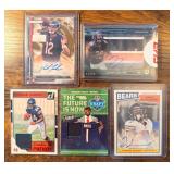 Chicago Bears lot of 5- Auto, Patch, numbered