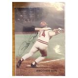 3 Signed Pete Rose Pics & 1970 Bengals Photo