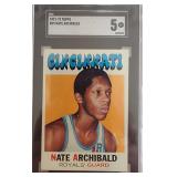1971-72 Topps Nate Archibald #29 Card SGC 5