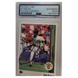 Signed 1989 UD Sid Bream Card PSA Authentic