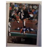 1997 UD Legends Auto Card Ray Guy