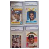 4 Dave Winfield VTG MLB Cards All Graded BMG 10s