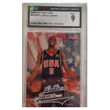 2004 Fleer Team USA Lebron James CGC 9