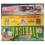 3 MLB Factory Sealed Sets 91 Donruss/Fleer 90 Scor