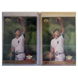 Two 1993 UD Derek Jeter Rookie Cards
