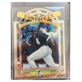 96 Topps Laser Power Cuts Frank Thomas Die Cut Car