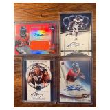 Denver Broncos Auto lot of 4- Numbered, patch, RC