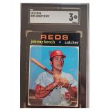 1971 Topps Johnny Bench SGC 3