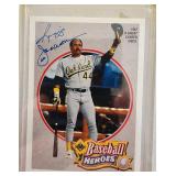 Signed 1990 UD Reggie Jackson Baseball Heroes Card