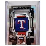 03 UD  A Rod Sweet Spot Patch Logo /75 Rangers