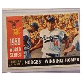 1960 Topps Gill Hodges HR Game Winner Card