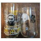 2pc NFL Promo Glass Lot Super Bowl XIV Giants