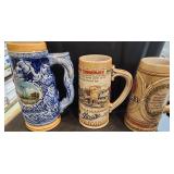 3 VTG Beer Steins