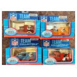 4 Matchbox NFL Team Collectible trucks