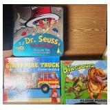 Two VTG Puzzles & DR Seuss Trivia Game Sealed