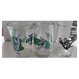 3 VTG Looney Tunes Welch Jelly Jars