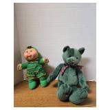 Vintage Plush Bear & Cabbage Patch Doll Lot