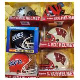 6 NIB NFL Mini Helmets