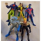 Vintage X-Men Marvel Figures Lot Rogue Magneto