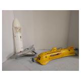 Vintage Space Shuttle & Submarine Toy Lot