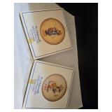 2 Hummel Annual Plates 1983 & 1984 Boxes