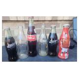 7 VTG Collectable Coke Bottles Some Sealed