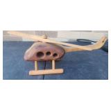 VTG Wooden Helicopter