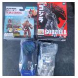 4 VTG NIB Toys Godzila & More