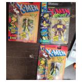 3 VTG NIB Xmen Figures