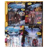 Star Trek TNG DS9 Figures Lot 4 Sealed NIP