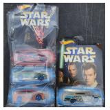4 NIB VTG Hot Wheels Star Wars Cars