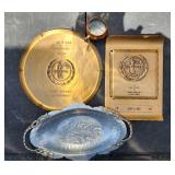3 VTG Insurance Commemorative Platters