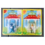 2 VTG NIB Sesame ST Figures
