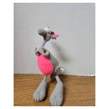 Vintage Pink & Gray Rat Plush Toy