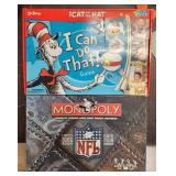 Lot of 2 VTG Board Games Cat In The Hat & Monopoly