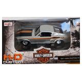 Harley Davidson Mustang GT & Corvette Diecast Lot