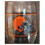 VTG Late 80s Cleveland Browns Glass