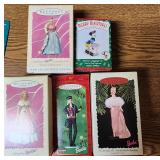 5 VTG NIB Barbie & Disney Ornaments