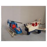 Vintage GAF Toy Helicopter & Plane Lot